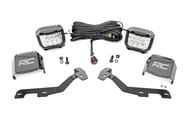 LED Light Kit Ditch Mount 3" OSRAM Wide Ram 1500 19-24 -1