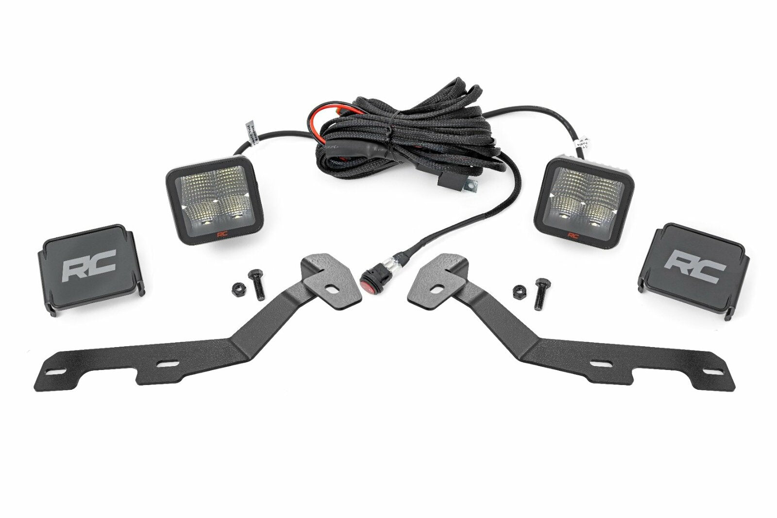 LED Light Kit Ditch Mount 2" Spectrum Pair Spot Ram 1500 19-24