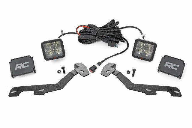 LED Light Kit Ditch Mount 2" Spectrum Pair Spot Ram 1500 19-24 -1