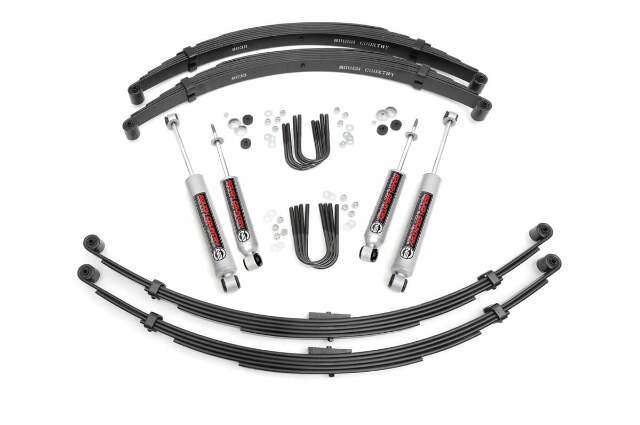 Rough Country 2.5inch International Scout II Suspension Lift Kit System Leaf Spring 830N3