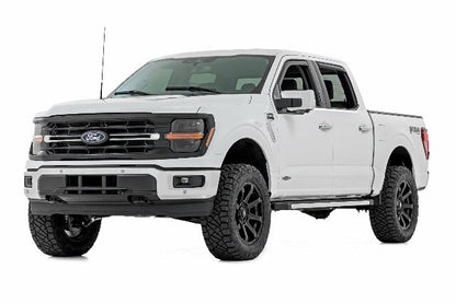 Side Window Deflectors In Channel Rain Guard for Ford F150 15-24 F250/F350 17-24