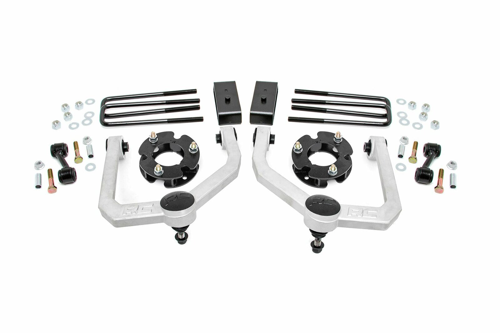 Rough Country 3in Bolt-On Lift Kit Strut Spacers For Nissan 04-21 Titan 2WD/4WD -1