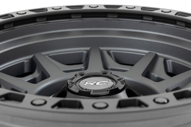 85 Series Simulated Beadlock Gunmetal Gray/Black 17x9 5x5 -12mm -5