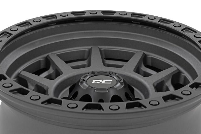 85 Series Simulated Beadlock Gunmetal Gray/Black 17x9 6x5.5 -18mm