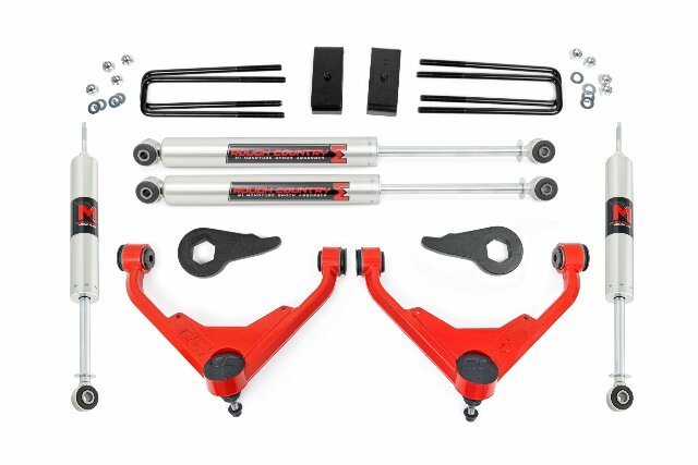 Rough Country 3" Lift Kit FT Code M1 Chevy/GMC 2500HD 01-10 85940RED