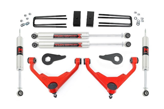Rough Country 3" Lift Kit FK/FF Code M1 Chevy/GMC 2500HD 01-10 85941RED