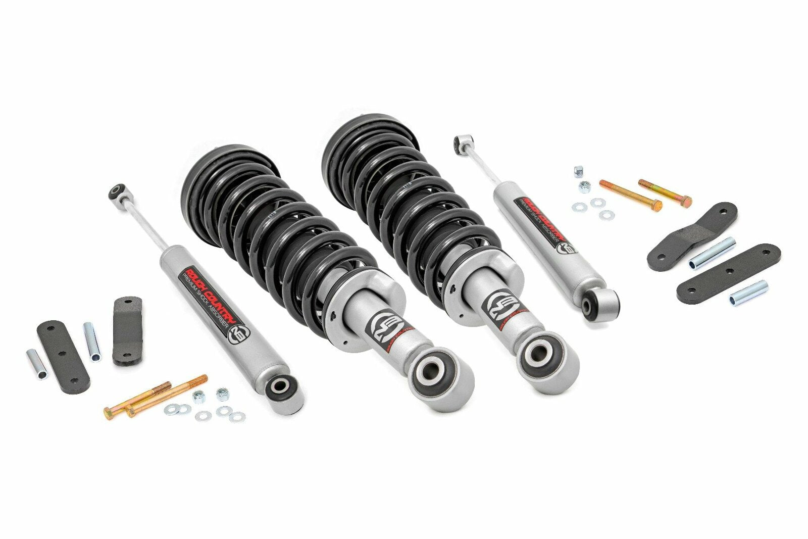 Rough Country 2.5in Lift Kit w/ N3 Struts Fits Nissan Frontier 05-23 4WD -1