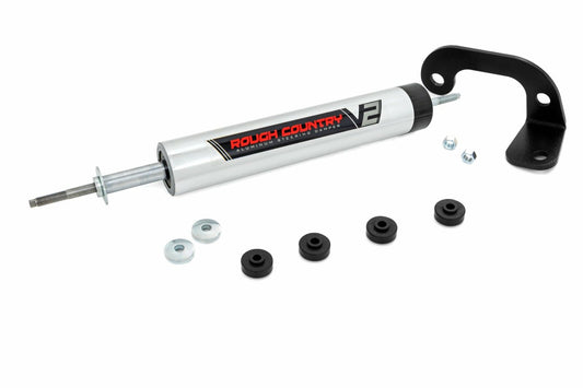 Rough Country V2 Steering Stabilizer 8-lug Chevy C2500/K2500 C3500/K3500 88-00