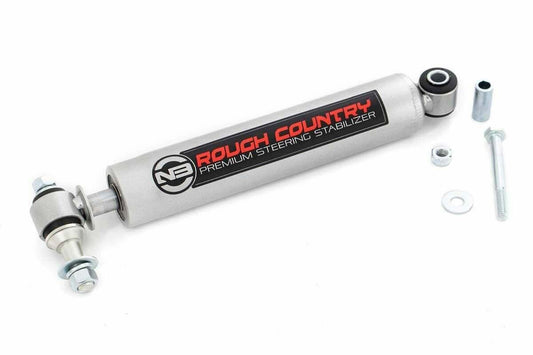 Rough Country Heavy Duty Steering Stabilizer for Jeep TJ, YJ, XJ, WJ, ZJ & GM