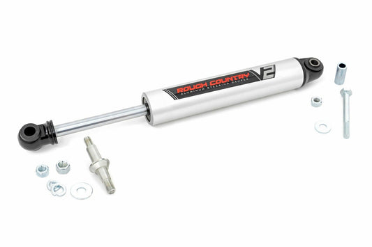 Rough Country V2 Steering Stabilizer for Jeep TJ, YJ, XJ, WJ, ZJ MJ & GM 8731770