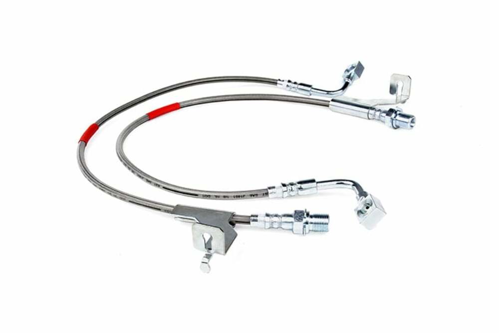 Rough Country GM Extended Front Stainless Steel Brake Lines 1987 PU/87-91 SUV 89360S