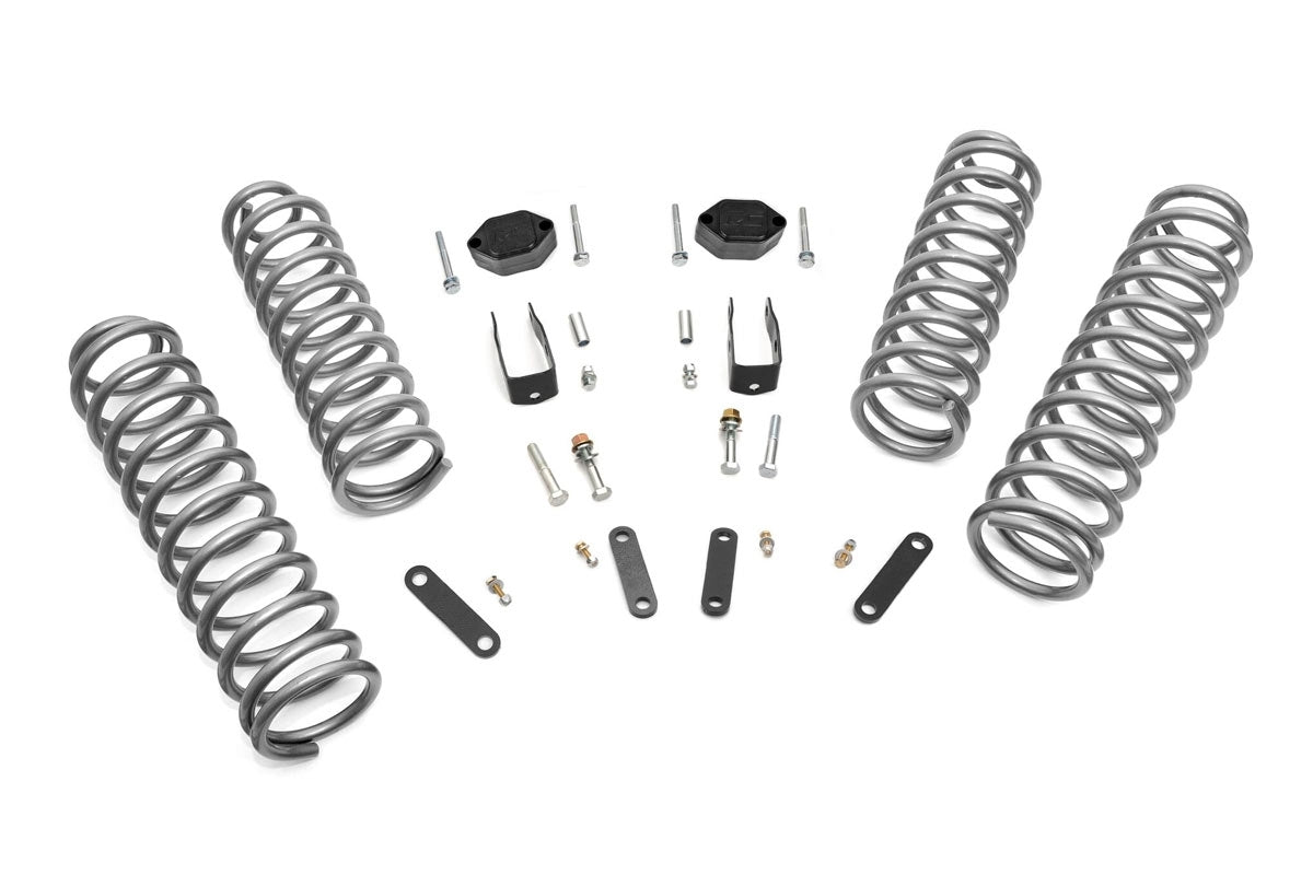 Rough Country 2.5" Suspension Lift Kit Basic for Wrangler JKU 07-18 4-Door -1