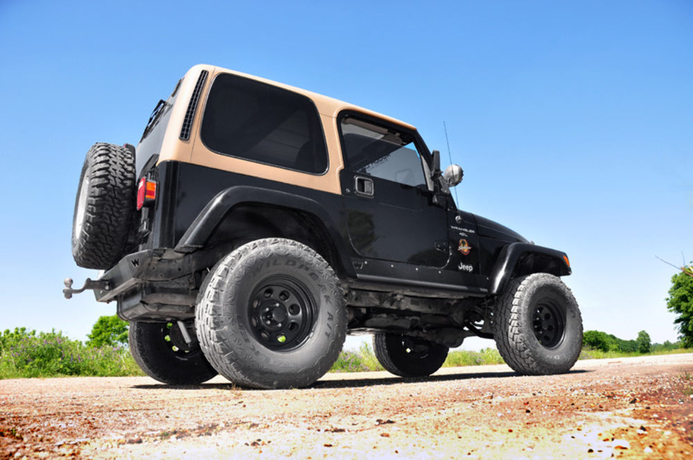 Rough Country 4 Inch Suspension Lift Kit w Shocks for Jeep Wrangler TJ 4WD 03-06 -4