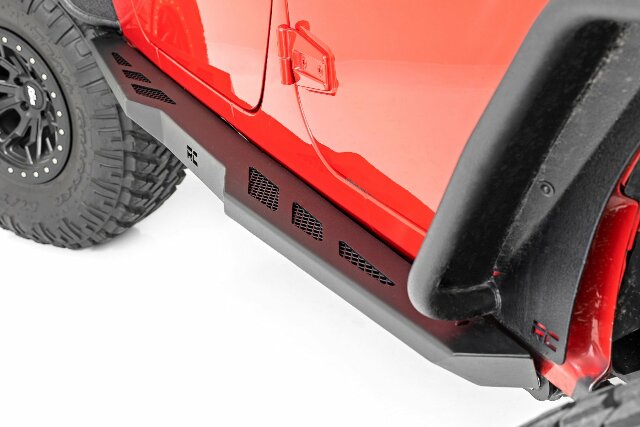 Rock Sliders Heavy Duty 4-Door Jeep Wrangler JK 4WD 2007-2018 -1