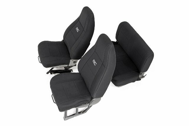Jeep Neoprene Seat Cover Set Black 91-95 Wrangler YJ 91009