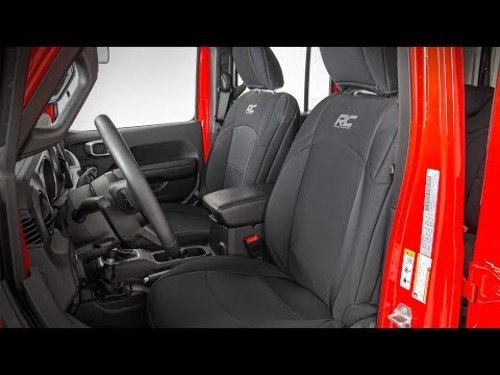 Neoprene Seat Cover Set Black 18-20 Wrangler JL Unlimited 91010