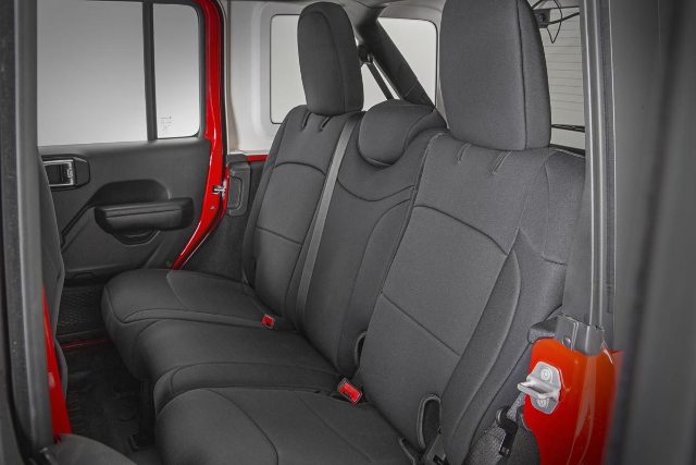 Neoprene Seat Cover Set Black 18-20 Wrangler JL Unlimited 91010