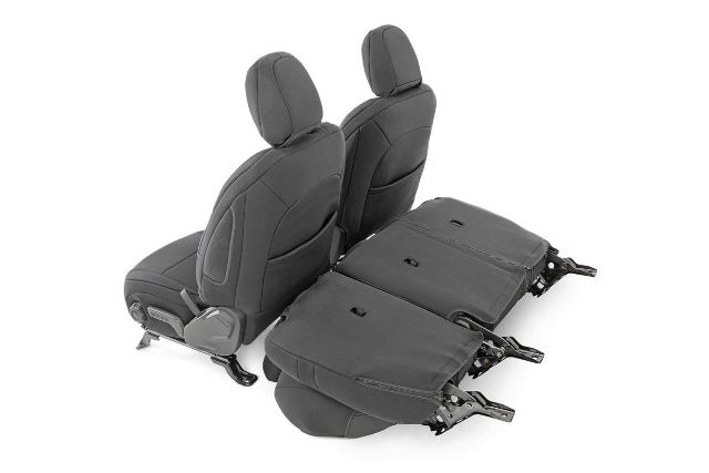 Seat Set BLK 18-20 Wrangler JL Unlimited R Center Armrest -6