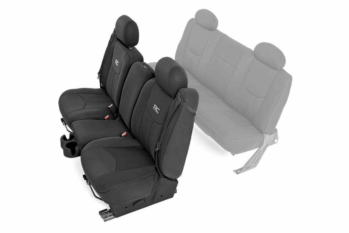 Rough Country GM Neoprene Front Seat Cover Black 99-06 1500 91013
