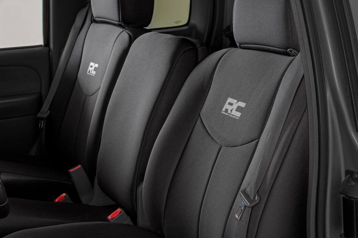 Rough Country GM Neoprene Front Seat Cover Black 99-06 1500 91013