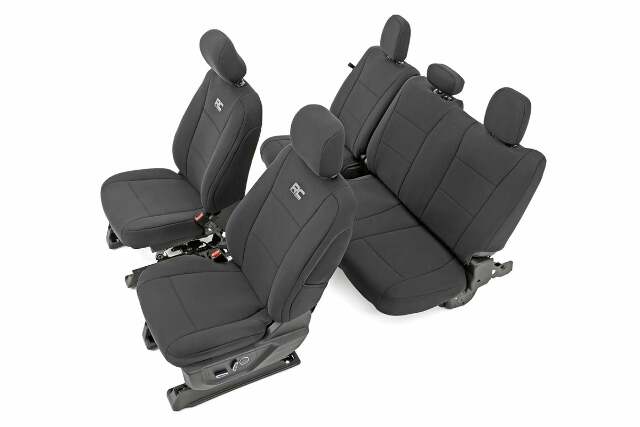 F/R Seat Cover Blk Ford 15-20 F-150/17-20 17+ F250/350 91018