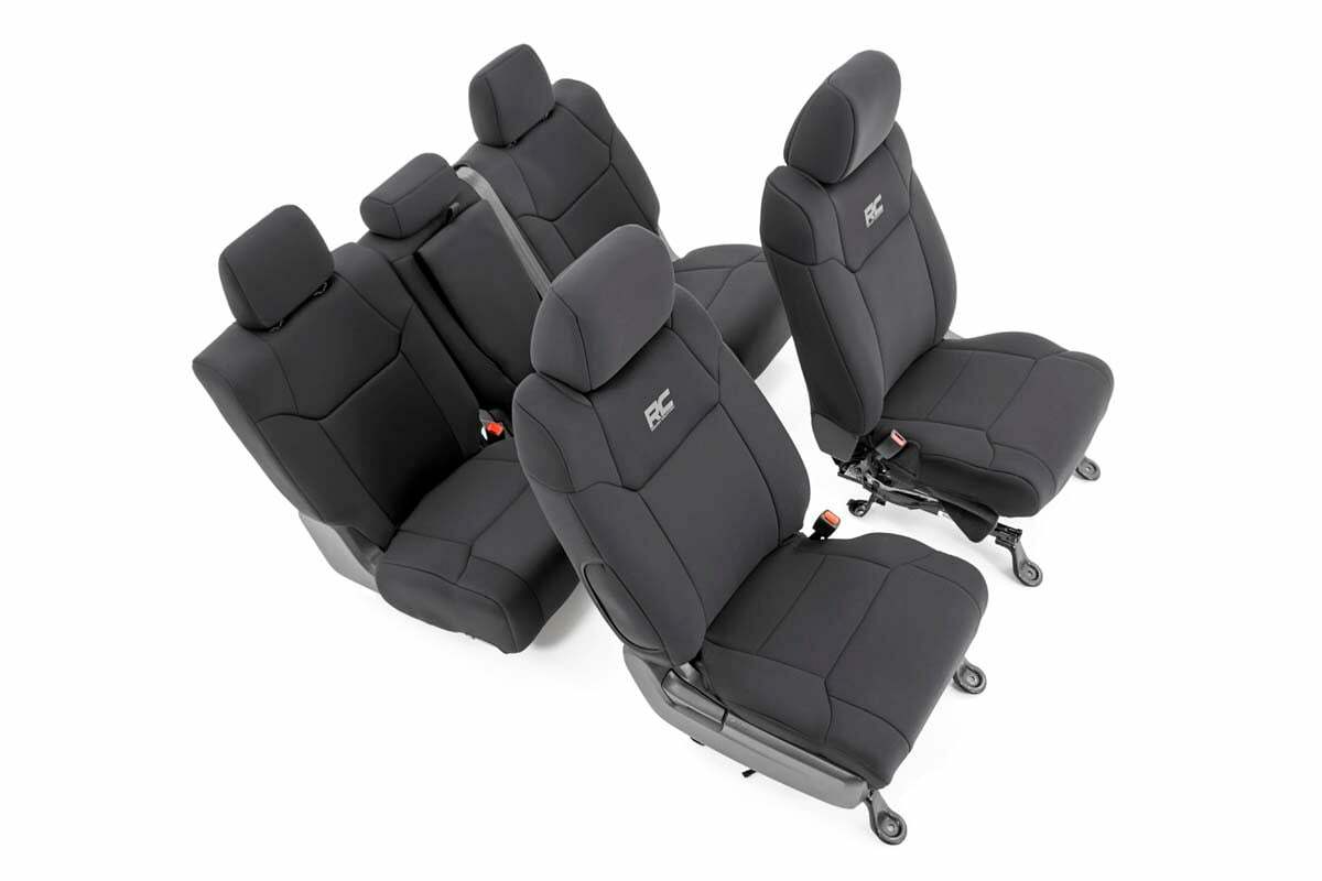 Toyota Neoprene Front/Rear Seat Covers 14-21 Tundra Crew Cab 91027A