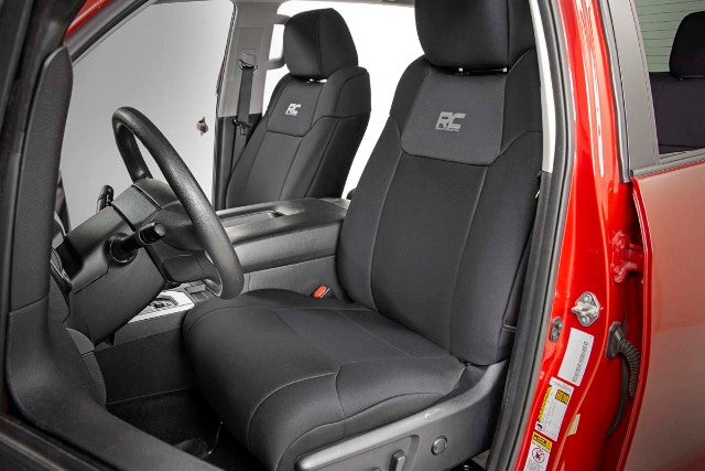 Toyota Neoprene Front/Rear Seat Covers 14-21 Tundra Crew Cab -2