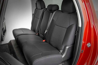 Toyota Neoprene Front/Rear Seat Covers 14-21 Tundra Crew Cab