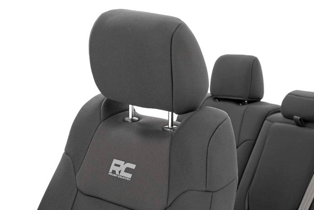 Toyota Neoprene Front/Rear Seat Covers 14-21 Tundra Crew Cab