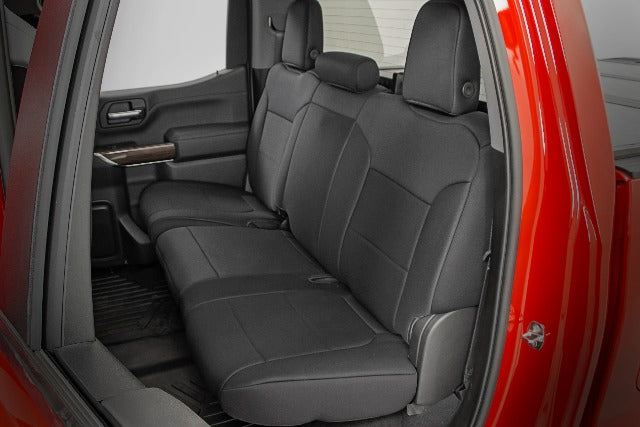 GM Neoprene Seat Covers Front and Rear Black 19-21 1500 91036