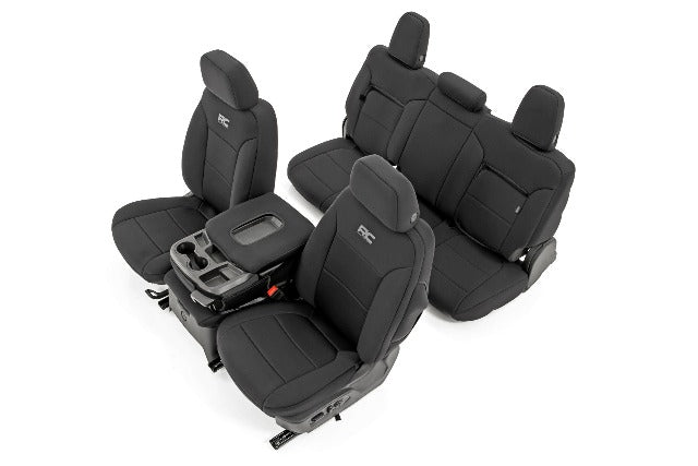 Seat Covers W/O Storage OR Cupholders Chevy Silverado 1500 19-22 -1