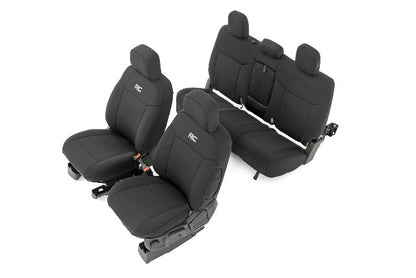 Seat Covers FR Bucket and RR Bench w/Armrest Ford Ranger 19-23