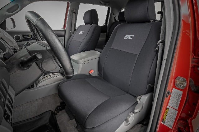 Seat Covers FR & RR Crew Cab W/O Folding Front PS Tacoma 05-15 -1