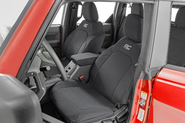 Seat Covers 4DR W/Folding RR Armrest FR & RR Ford Bronco 21-23 -1