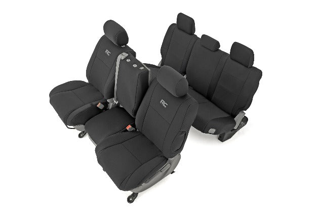 Seat Covers FR w/ Jump Seat & Rear w/o Armrest Tundra 07-13