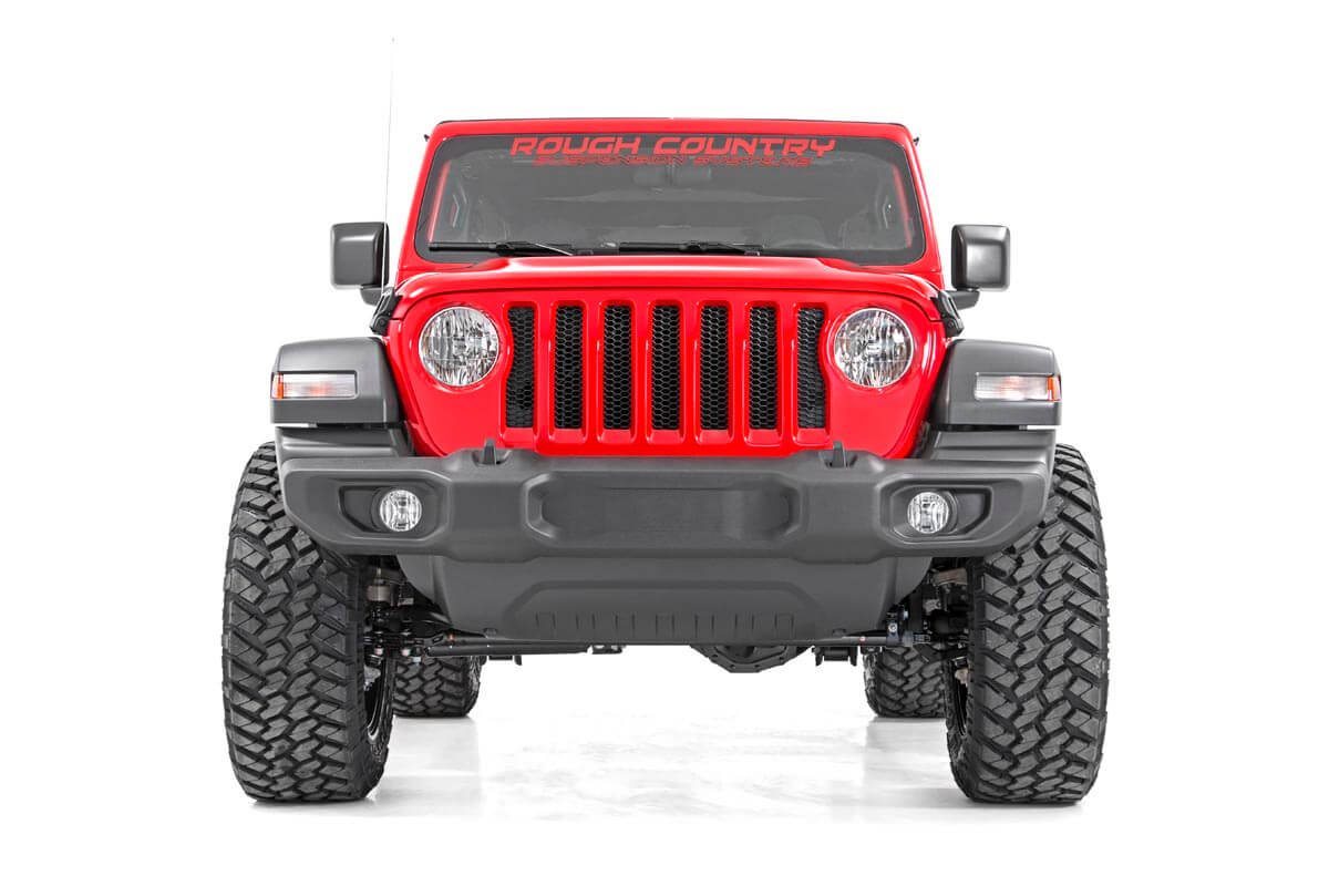 Rough Country 2.5" For Jeep Wrangler JL-2 Dr Suspension Lift Kit w/V2 Shocks 18- -4
