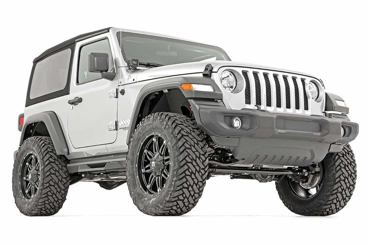 Rough Country 3.5" Lift Kit Adj Lower FR D/S Vertex for Wrangler Unlimited 2024 -2
