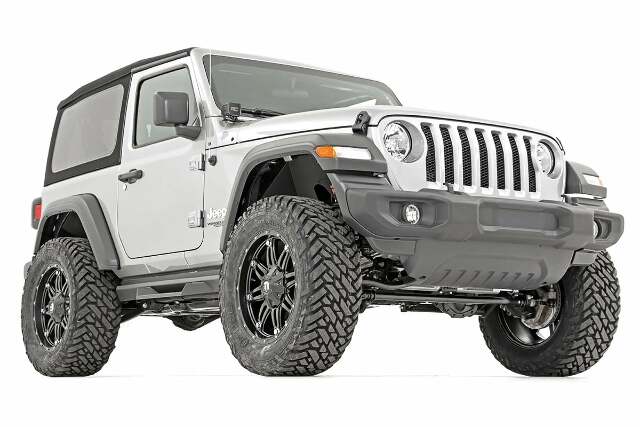 Rough Country 3.5" Lift Kit Adj Lower FR D/S Vertex for Wrangler Unlimited 2024 91730