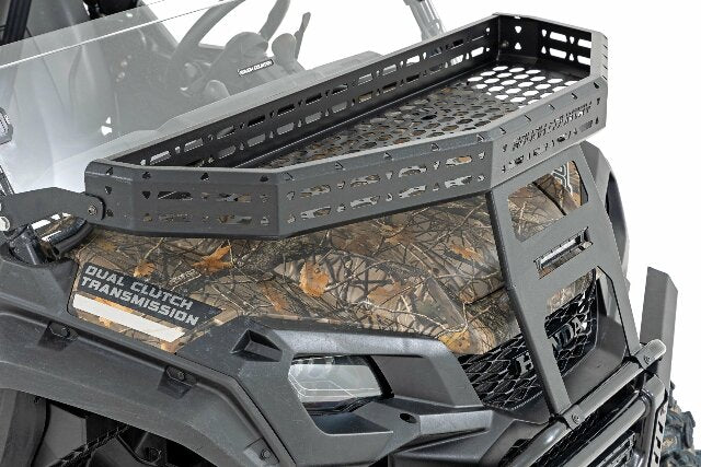 Front Cargo Rack Black LED 6" Light Honda Pioneer 16-21 -1