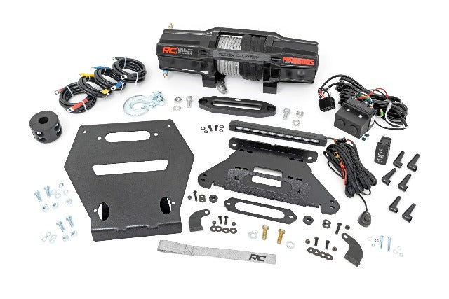 LED Light Winch Mount RS6500S 10" Black Slimline Polaris RZR Pro R 2022 92064 -1