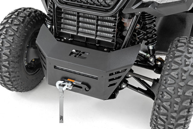 Winch Plate 10" Black Slimline Honda Pioneer 520 92078