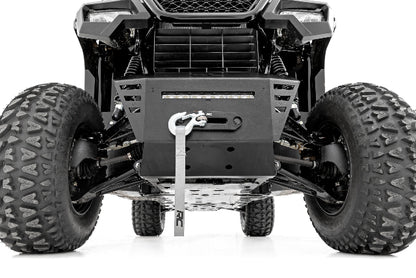 Winch Plate w/ 4500LB Winch & LED Honda Pioneer 520