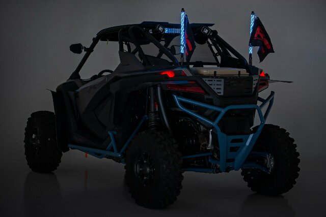 Multi-Function UTV LED Whip Lights 2FT Remote Control -1