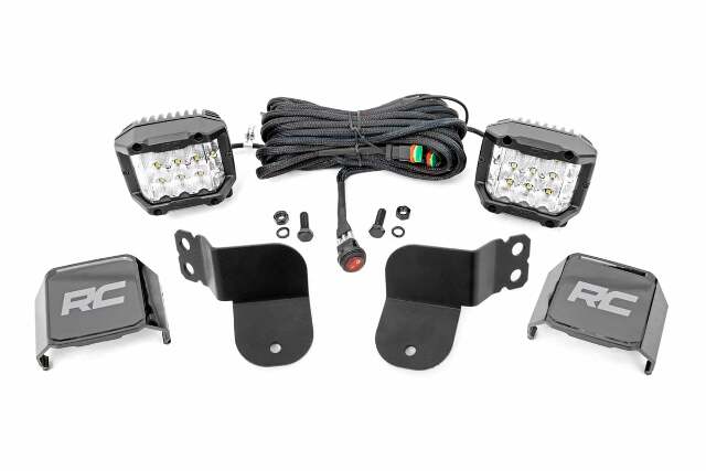 Polaris Dual LED Cube Kit-BLK 3" OsRam Wide LED 16-20 General -1