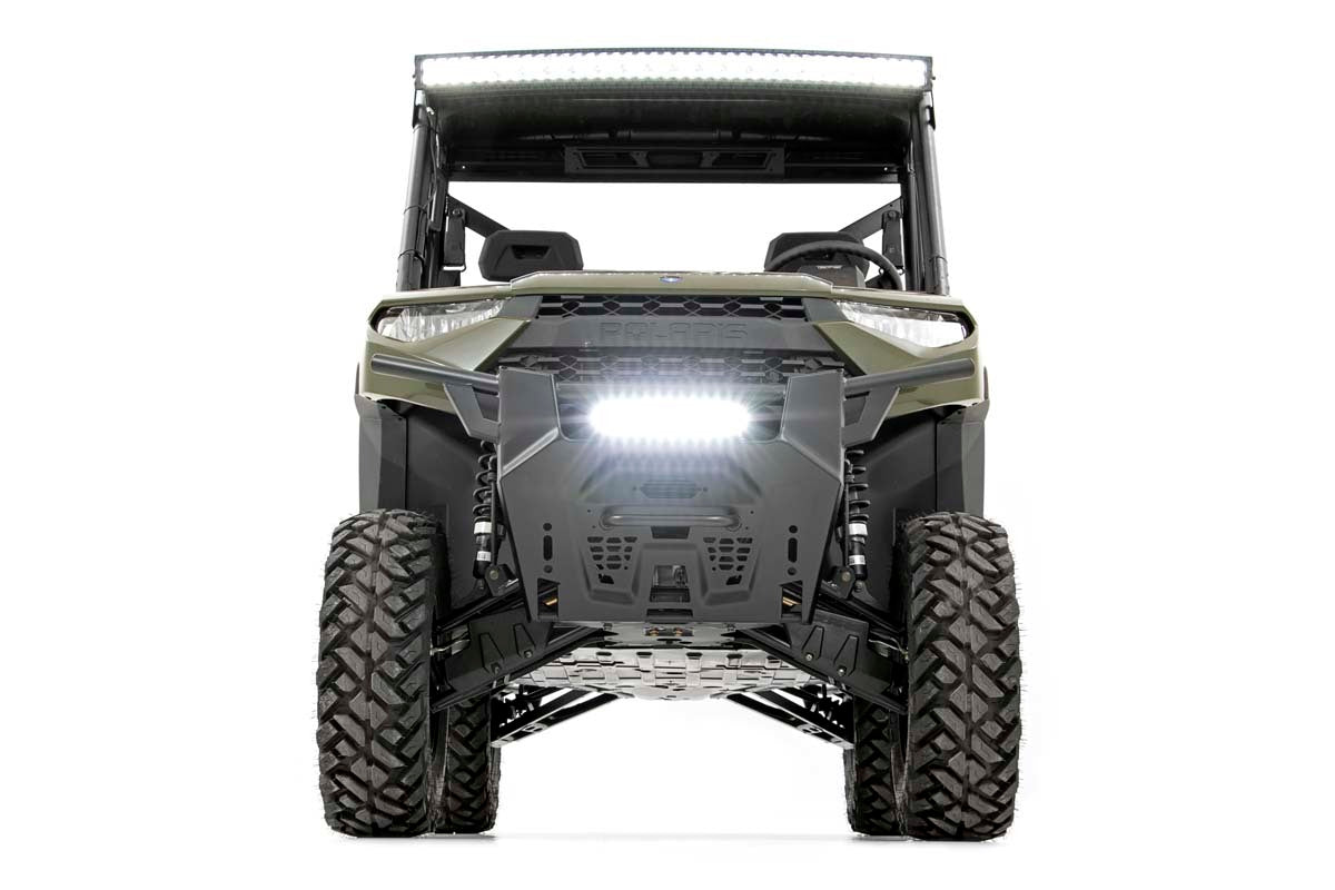 Rough Country Polaris 12" LED Bumper Kit Black Series White DRL 19-20 Ranger 93027