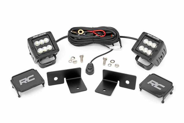 Polaris 2in Cube Under Bed Black Combo LED Kit 18-20 General -1