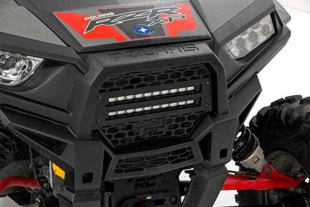 Polaris Dual 10-inch Slimline LED Grille Kit 14-19 RZR 1000 -1
