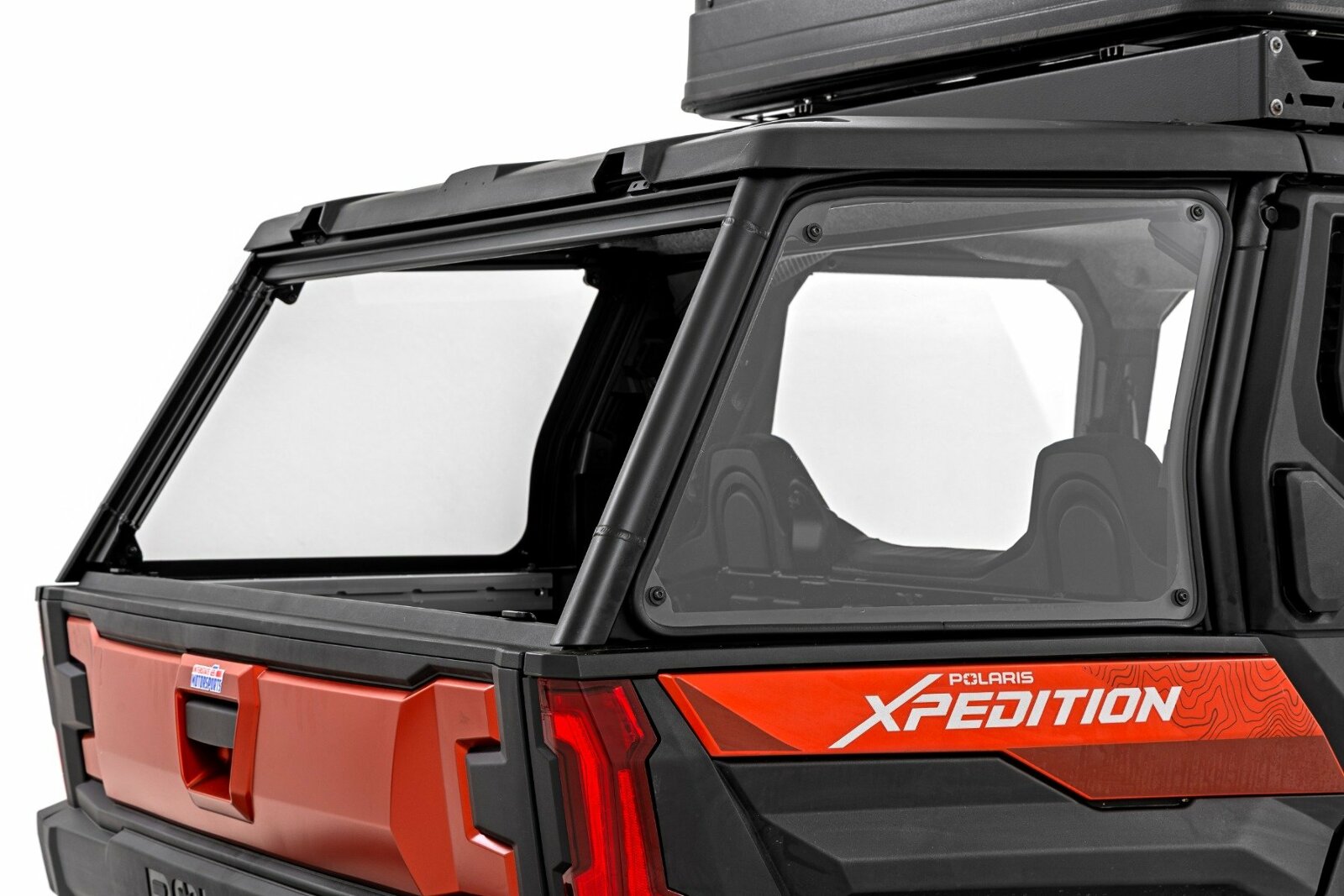 Rough Country Bed Side Rear Windows Scratch Resistant | Polaris Xpedition ADV-5 -1