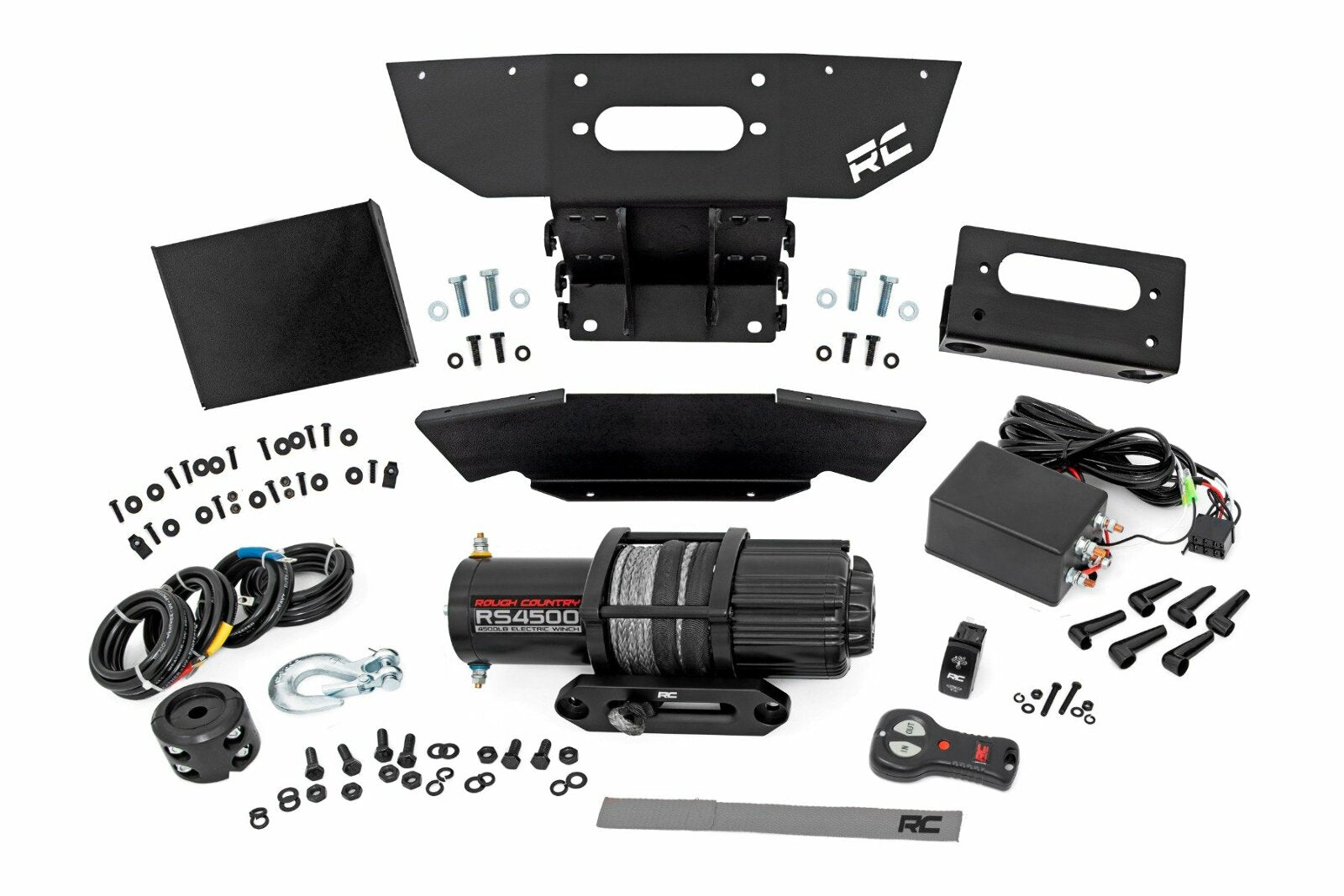 Rough Country Winch Mount | Front | RS4500S | Polaris RZR XP1000-4 (2024) -1