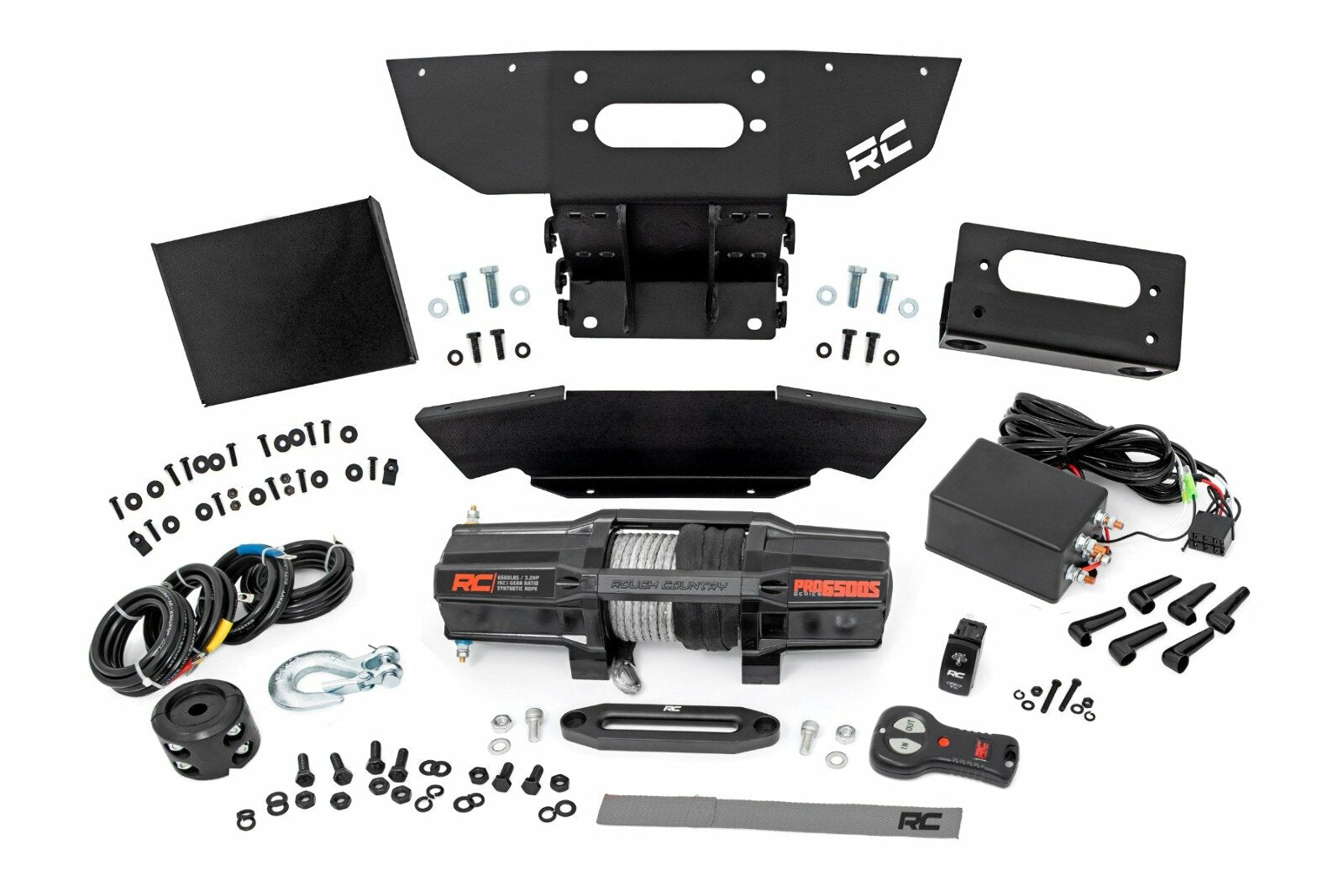 Rough Country Winch Mount | Front | RS6500S | Polaris RZR XP1000-4 (2024) -1